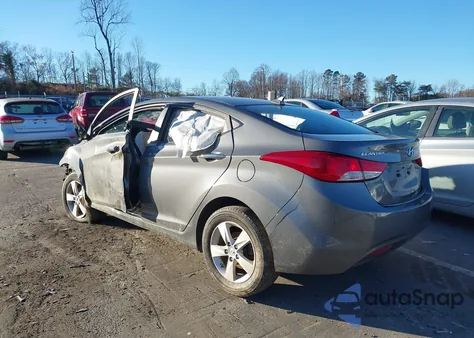 2013 Hyundai Elantra Gls from USA, damaged, VIN 5NPDH4AE3DH165934